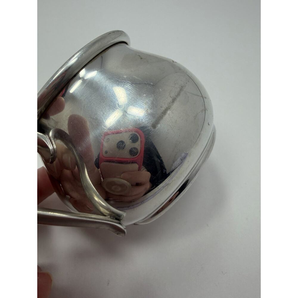 Lenox Vintage Pewter Bulged Baby Cup with Handle - Picture 5 of 9